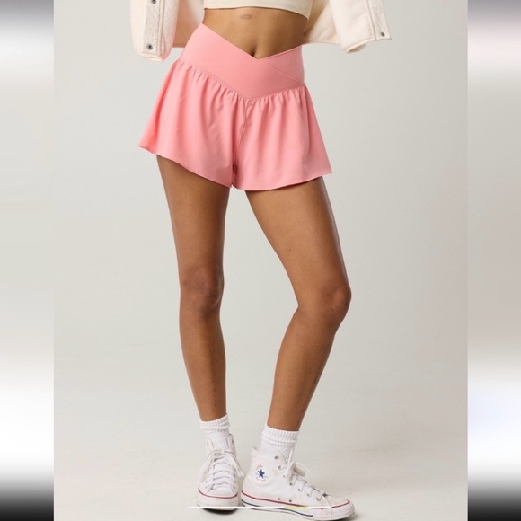 aerie Pants - Aerie Crossover Flowy Stretch Shorts